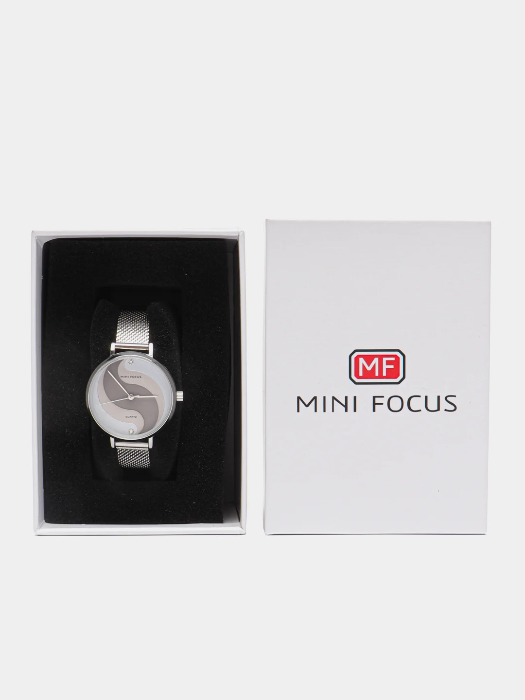 Серебряный женские наручные часы Mini Focus MF0291L, в подарочной упаковке