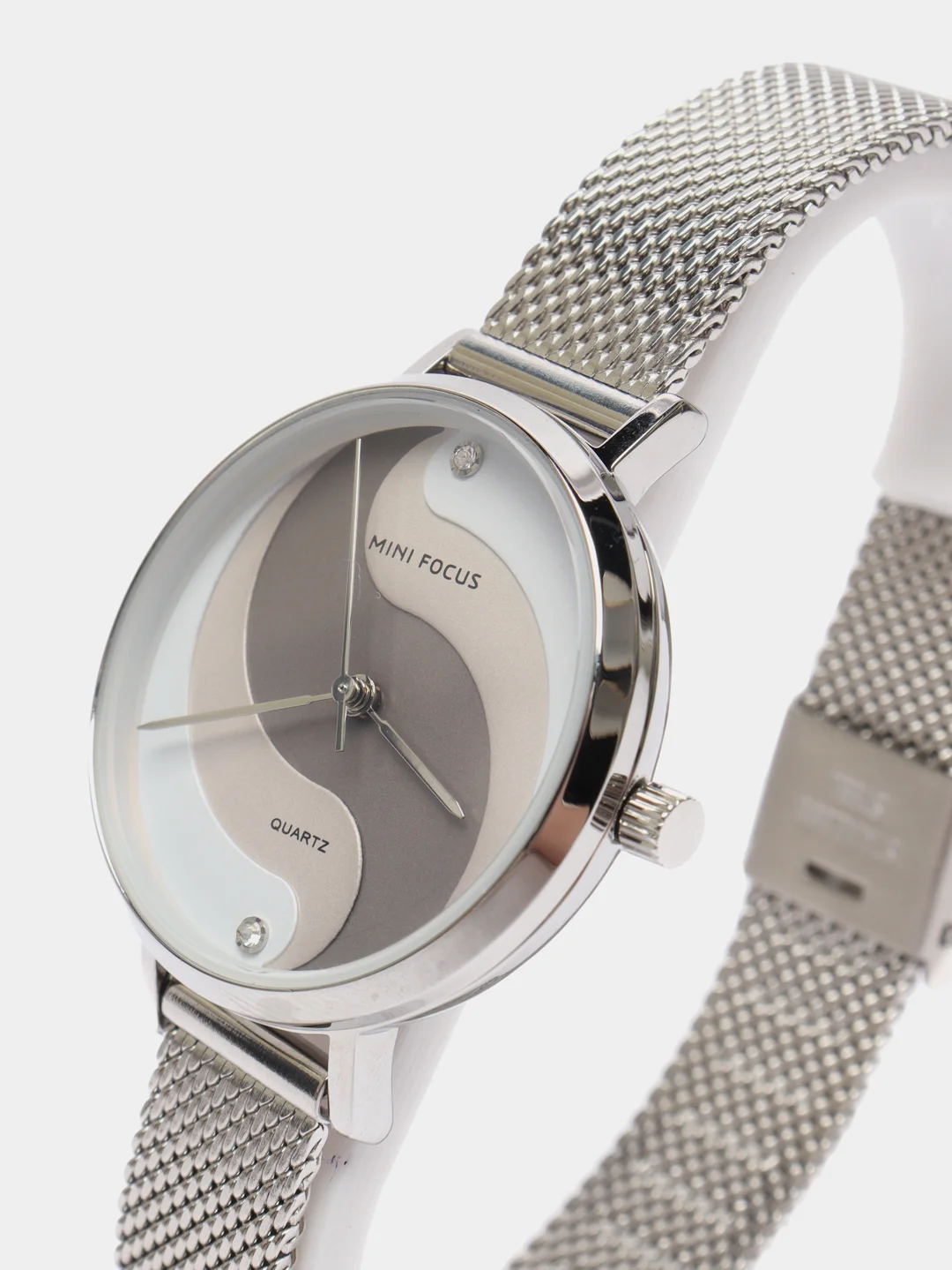Серебряный женские наручные часы Mini Focus MF0291L, в подарочной упаковке