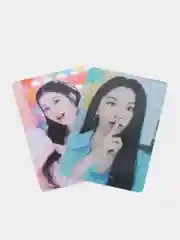 Черный карточки женских k-pop групп TWICE, AESPA, IVE, NewJeans, 55 штук