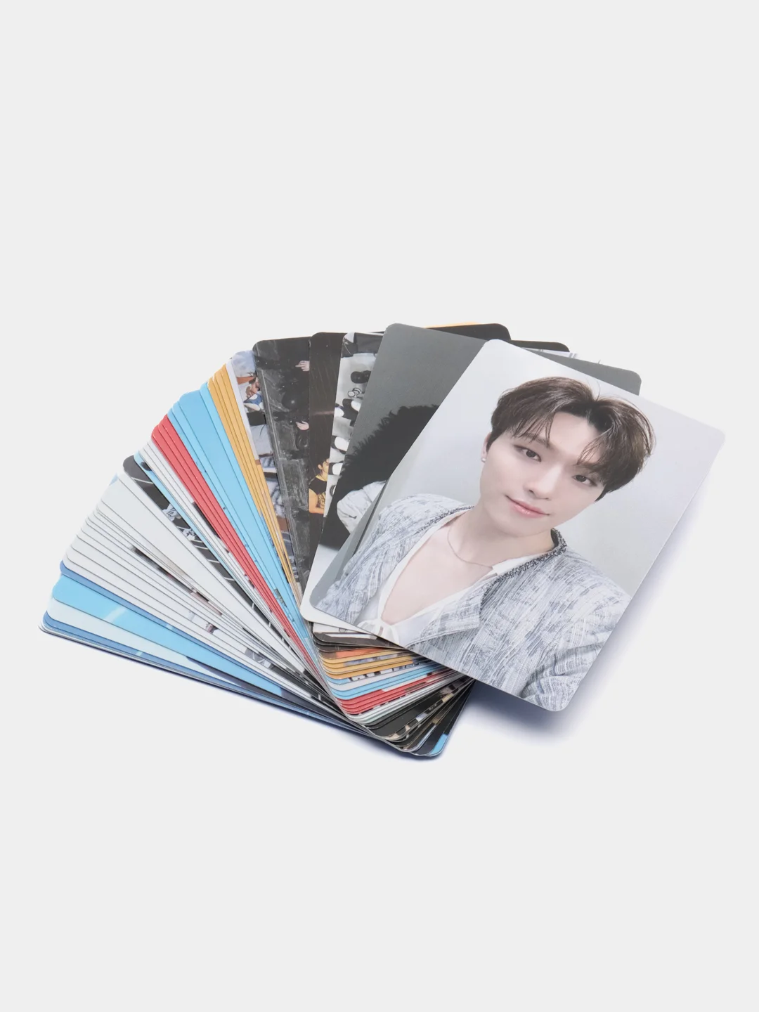 Синий карточки k-pop Seventeen, 55 штук