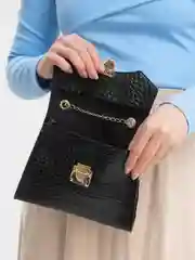 Черный сумка кросс-боди женская