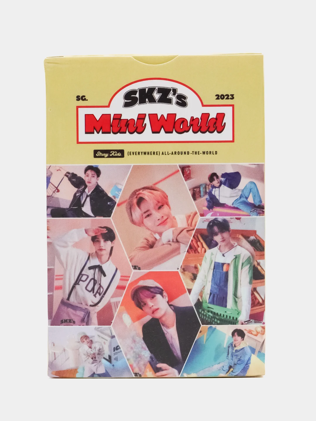 Желтый карточки k-pop "Stray Kids", коллекционные, 55 штук
