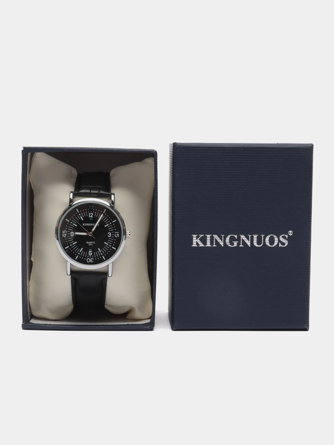 Черный мужские наручные часы KINGNUOS K-021 в подарочной упаковке