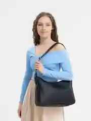 Черный сумка из экокожи
