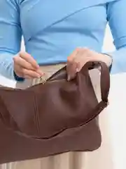 Коричневый сумка из экокожи