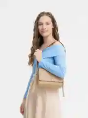 Бежевый сумка кросс-боди женская