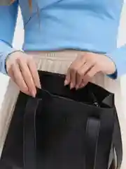 Черный сумка из экокожи