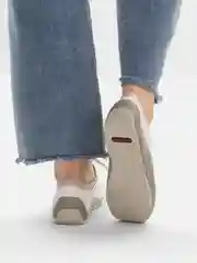 Белый женские мокасины Rieker из натуральной кожи