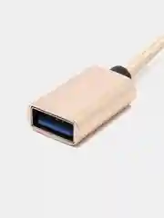 Золотой otg (отг) переходник Type-C на USB с проводом. Красный, черный, синий, золотой