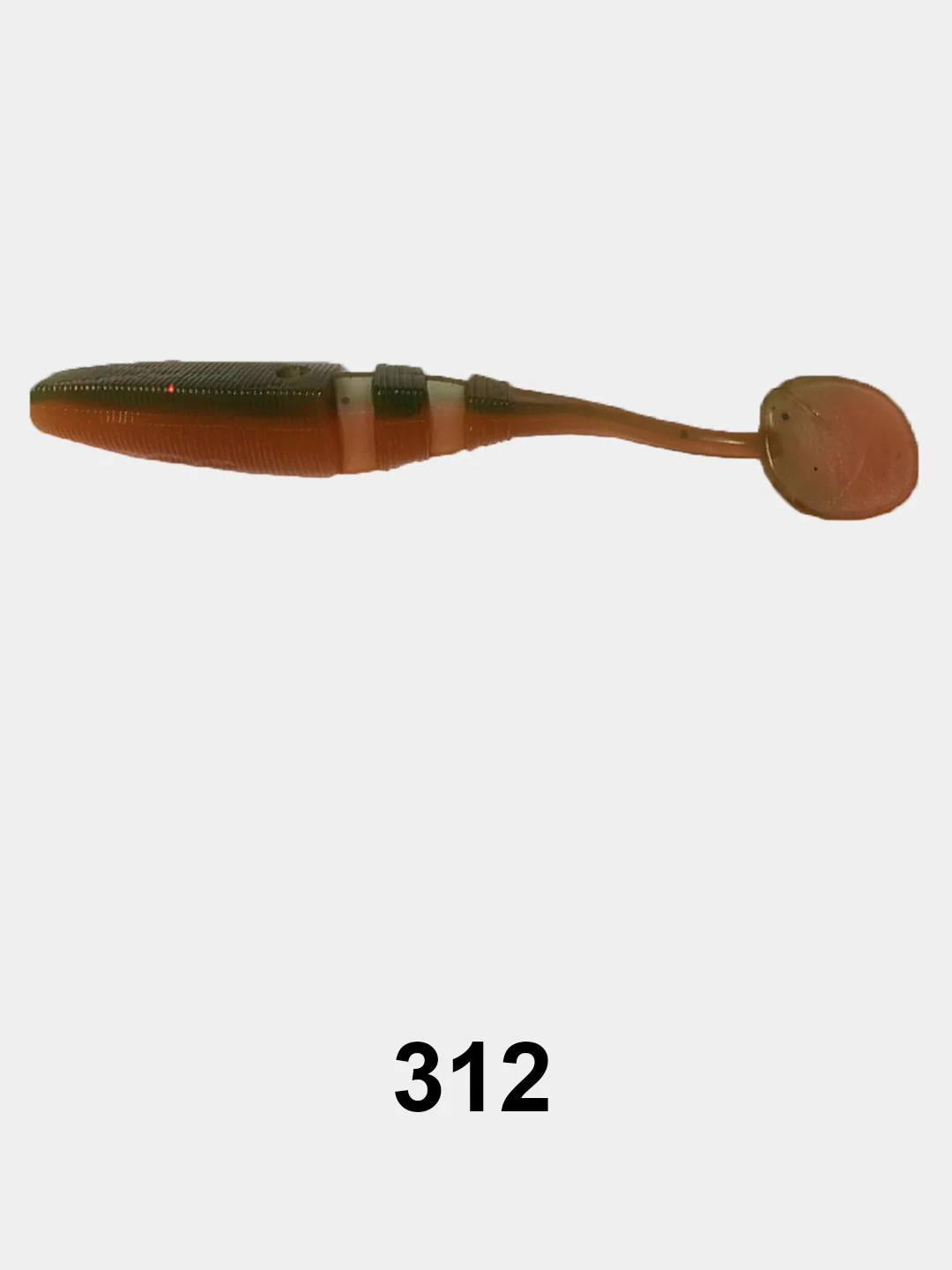 Виброхвост BAT SLIPPERY WORM, съедобный, FTAQ110, 1/6