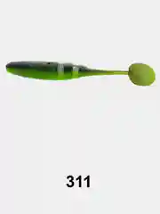 Виброхвост BAT SLIPPERY WORM, съедобный, FTAQ110, 1/6