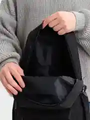 Черный рюкзак тканевый, унисекс