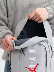 Серый рюкзак тканевый, унисекс