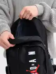 Черный рюкзак тканевый, унисекс