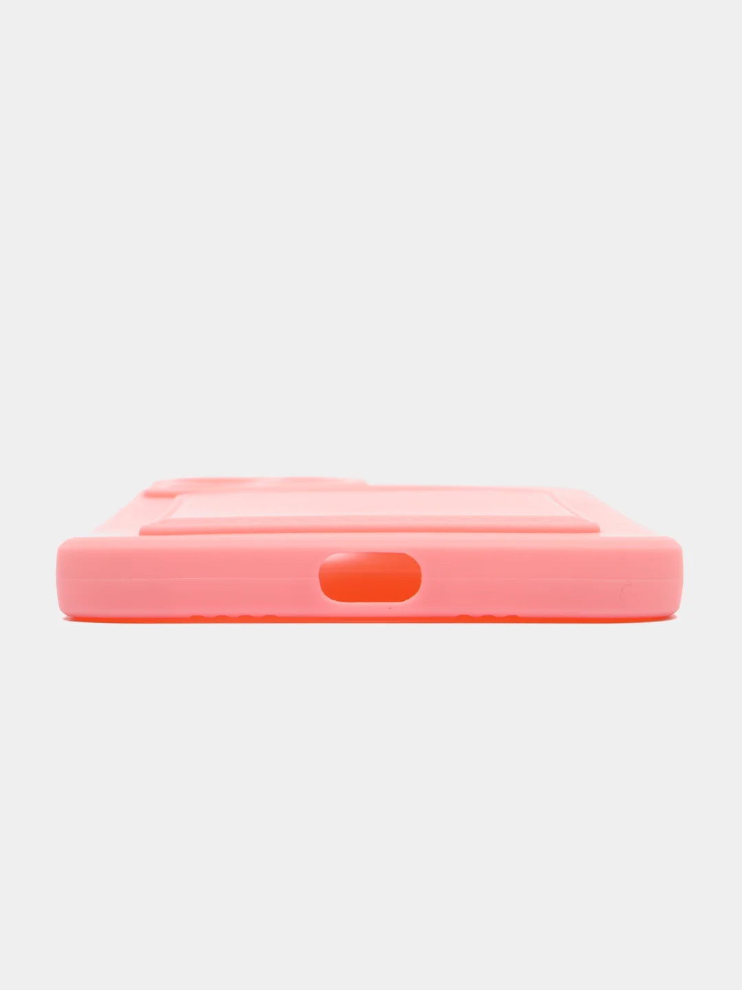 Пудровый силиконовый чехол для Apple iPhone 12 Pro Max,(Айфон 12про макс), с карманом для карт