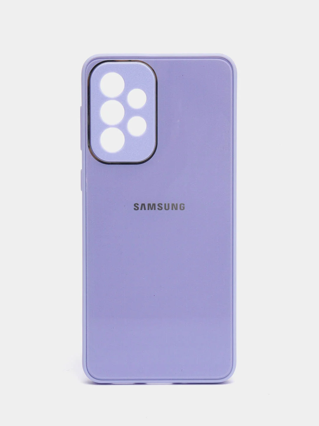 Лавандовый чехол для Samsung Galaxy A33 / Самсунг Галакси А33, пластиковый, глянцевый, под стекло