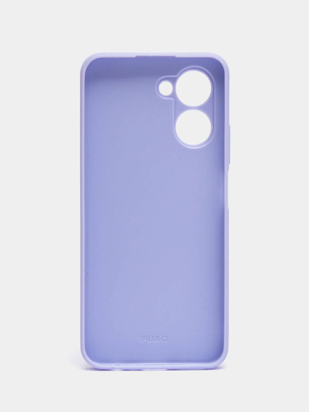 Лавандовый чехол для Realme C33, Реалми С33, пластиковый, глянцевый, под стекло