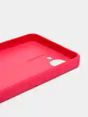 Тёмно-розовый чехол Realme C30, C30s, Narzo 50i Prime, пластиковый, глянцевый, под стекло