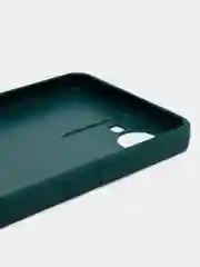 Тёмно-зелёный чехол Realme C30, C30s, Narzo 50i Prime, пластиковый, глянцевый, под стекло