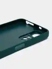 Тёмно-зелёный чехол на Xiaomi Redmi Note 11 4G, Redmi Note 11S, пластиковый, глянцевый, под стекло