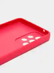 Тёмно-розовый чехол для Samsung Galaxy A33 / Самсунг Галакси А33, пластиковый, глянцевый, под стекло
