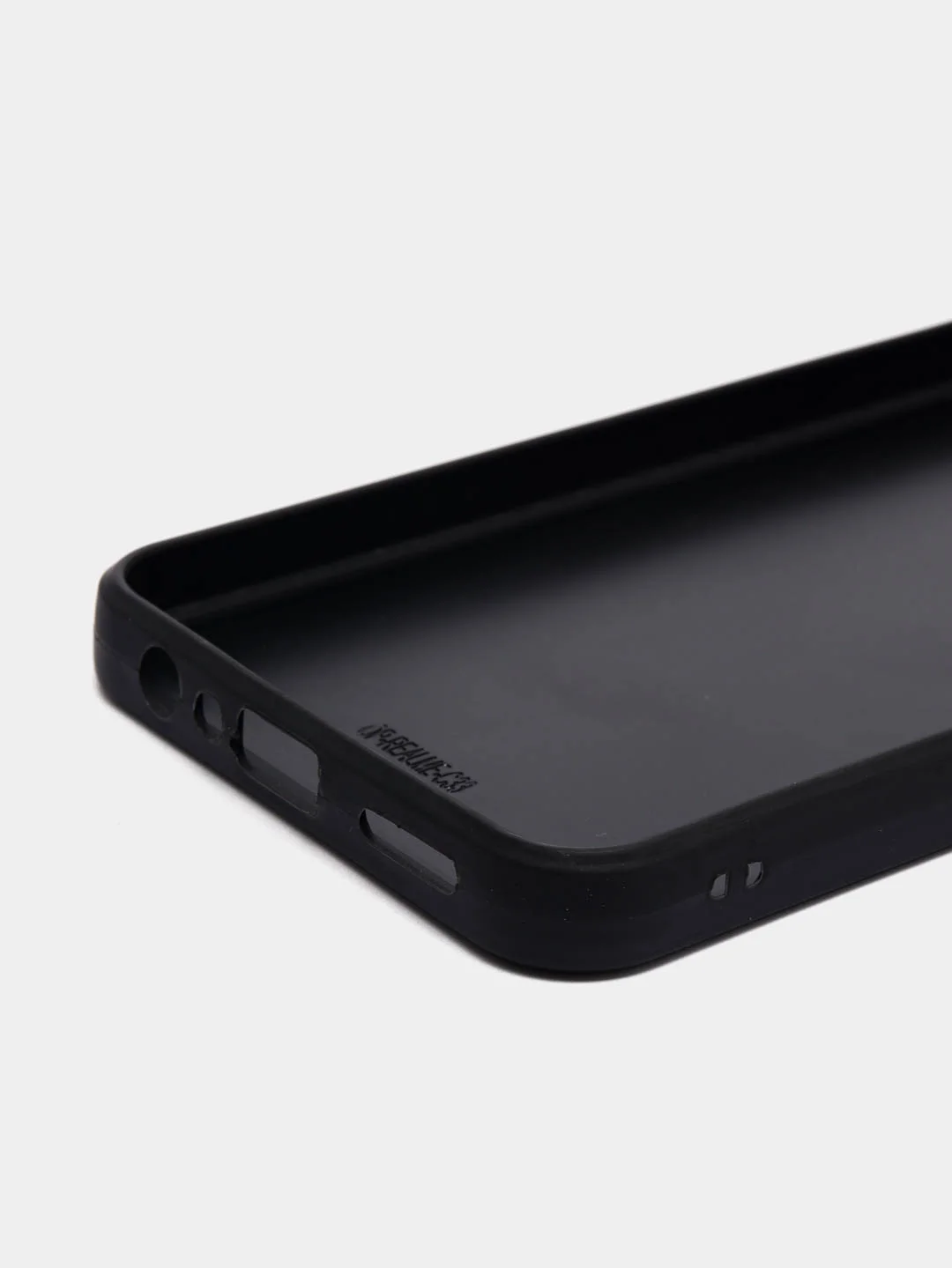 Черный чехол для Realme C33, Реалми С33, пластиковый, глянцевый, под стекло