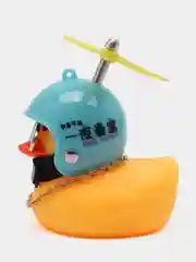 Ледяной утка в шлеме в машину
