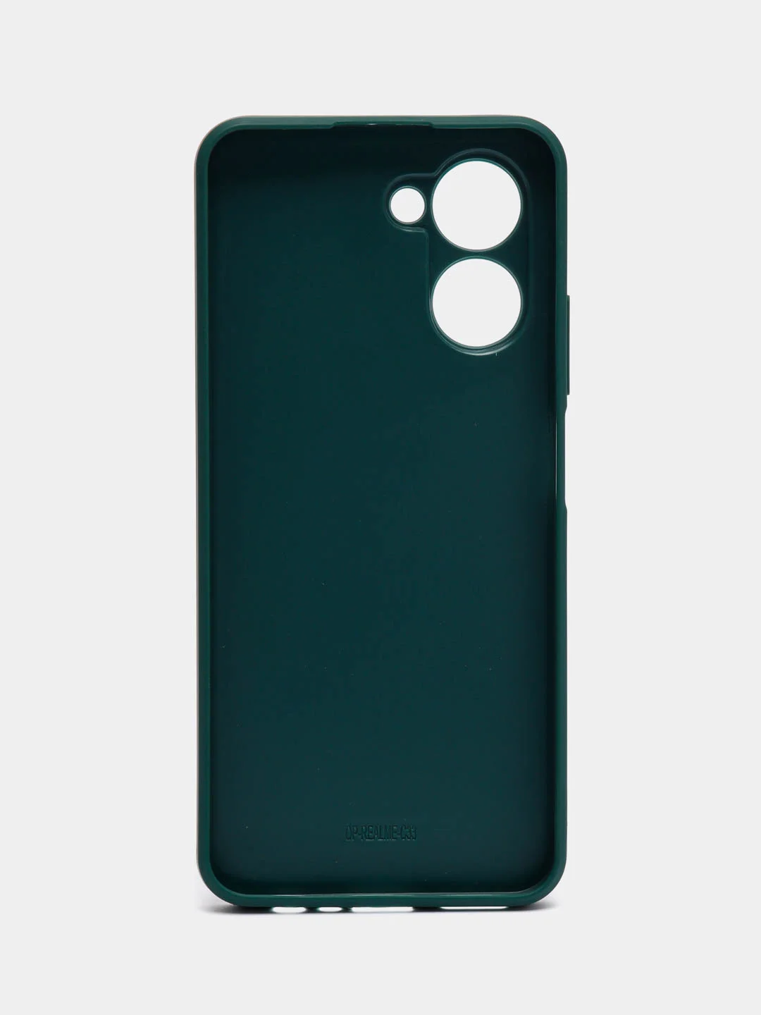Тёмно-зелёный чехол для Realme C33, Реалми С33, пластиковый, глянцевый, под стекло