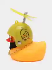Лимонный утка в шлеме в машину