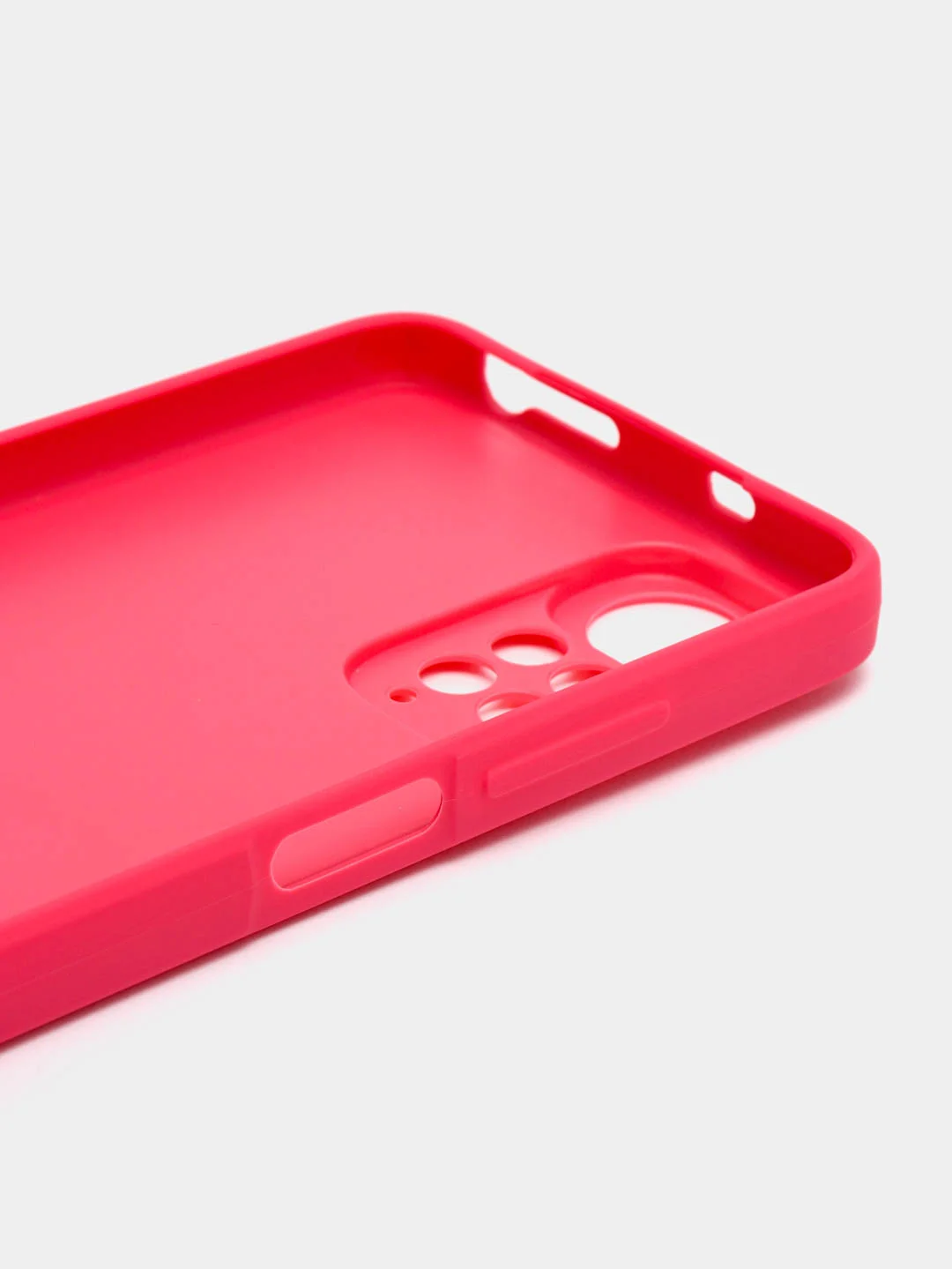 Тёмно-розовый чехол на Xiaomi Redmi Note 11 4G, Redmi Note 11S, пластиковый, глянцевый, под стекло