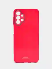 Тёмно-розовый чехол для Samsung Galaxy A13, Самсунг Галакси А13 4G, пластиковый, глянцевый, под стекло