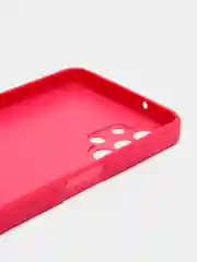 Тёмно-розовый чехол для Samsung Galaxy A13, Самсунг Галакси А13 4G, пластиковый, глянцевый, под стекло