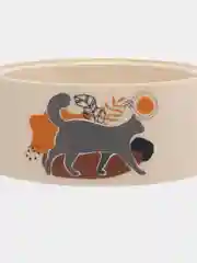 Бежевый миска Cats для кошек и собак мелких пород, 0,3 л, пластик