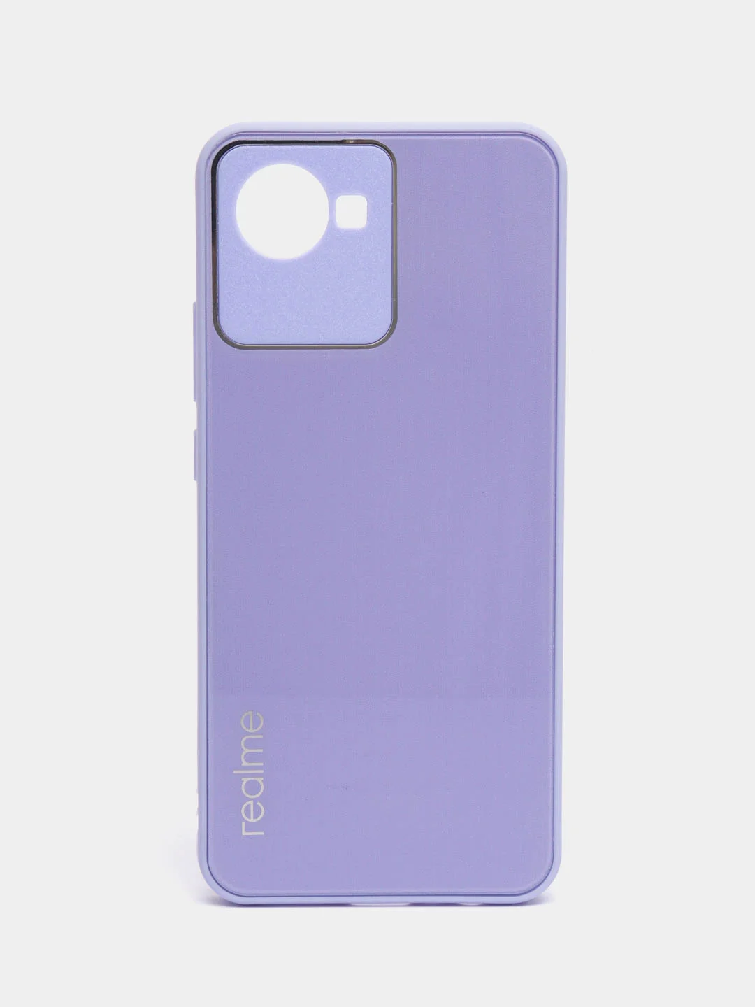 Лавандовый чехол Realme C30, C30s, Narzo 50i Prime, пластиковый, глянцевый, под стекло