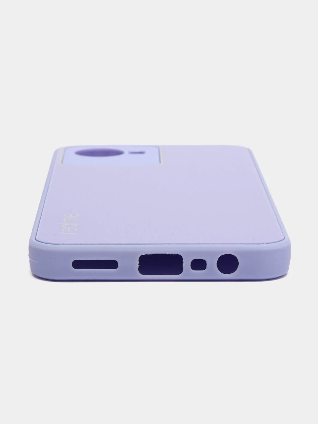 Лавандовый чехол Realme C30, C30s, Narzo 50i Prime, пластиковый, глянцевый, под стекло