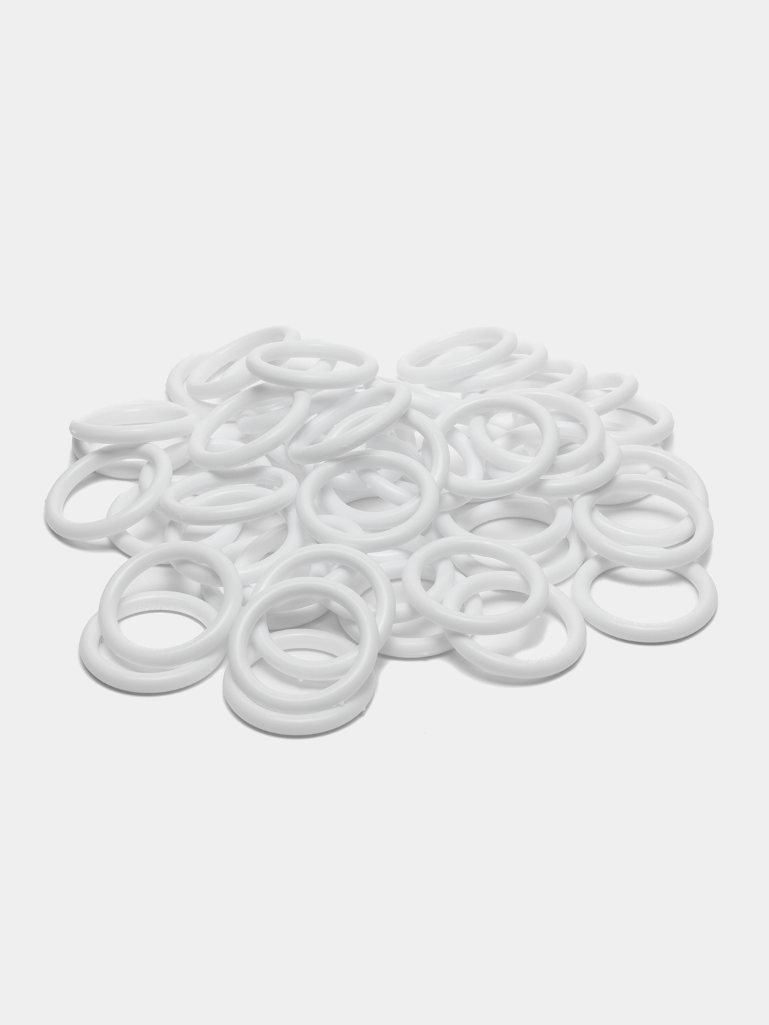 Кольца для карниза, для штор, белые  по цене 150.3 ₽ в интернет .