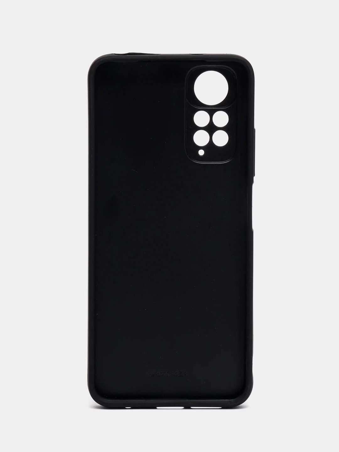 Черный чехол на Xiaomi Redmi Note 11 4G, Redmi Note 11S, пластиковый, глянцевый, под стекло