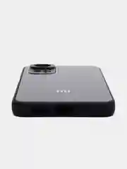 Черный чехол на Xiaomi Redmi Note 11 4G, Redmi Note 11S, пластиковый, глянцевый, под стекло