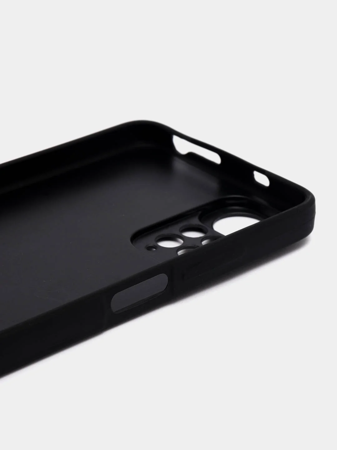Черный чехол на Xiaomi Redmi Note 11 4G, Redmi Note 11S, пластиковый, глянцевый, под стекло