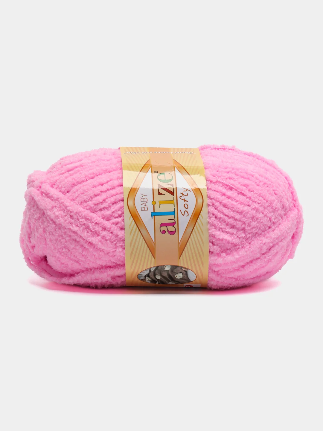 Розовый пряжа Alize Softy