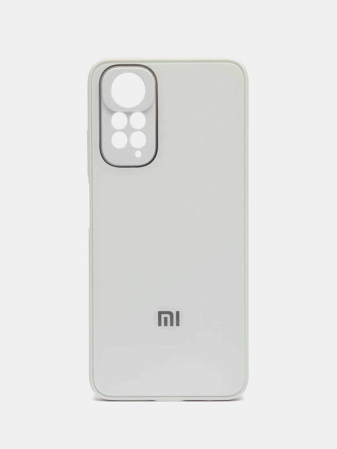 Белый чехол на Xiaomi Redmi Note 11 4G, Redmi Note 11S, пластиковый, глянцевый, под стекло