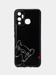 Песочный хаки силиконовый чехол для Infinix HOT 12 PLAY NFC, с принтом, с рисунком (Хот 12 Плей)