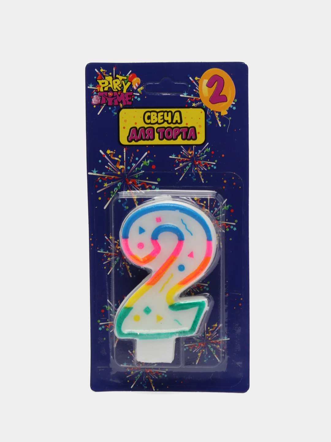 Свеча "Цифра 2" для торта