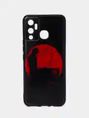 Сиреневый силиконовый чехол для Infinix HOT 12 PLAY NFC, с принтом, с рисунком (Хот 12 Плей)