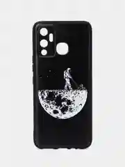 Мятный силиконовый чехол для Infinix HOT 12 PLAY NFC, с принтом, с рисунком (Хот 12 Плей)