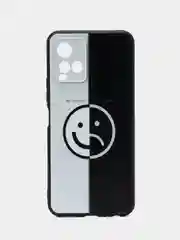 Золотистый хаки силиконовый чехол для Vivo Y33s / Y21 2021, с принтом, с рисунком (Виво У33С / у21 2021)