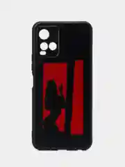 Рыжий силиконовый чехол для Vivo Y33s / Y21 2021, с принтом, с рисунком (Виво У33С / у21 2021)