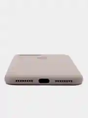 Бежевый меланж чехол для iPhone 12, 7+, 12 Pro Max, 11 Pro Max, XS Max, Silicone Case, с закрытым низом