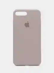 Бежевый меланж чехол для iPhone 12, 7+, 12 Pro Max, 11 Pro Max, XS Max, Silicone Case, с закрытым низом