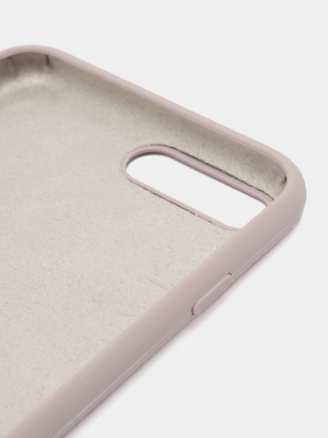 Бежевый меланж чехол для iPhone 12, 7+, 12 Pro Max, 11 Pro Max, XS Max, Silicone Case, с закрытым низом